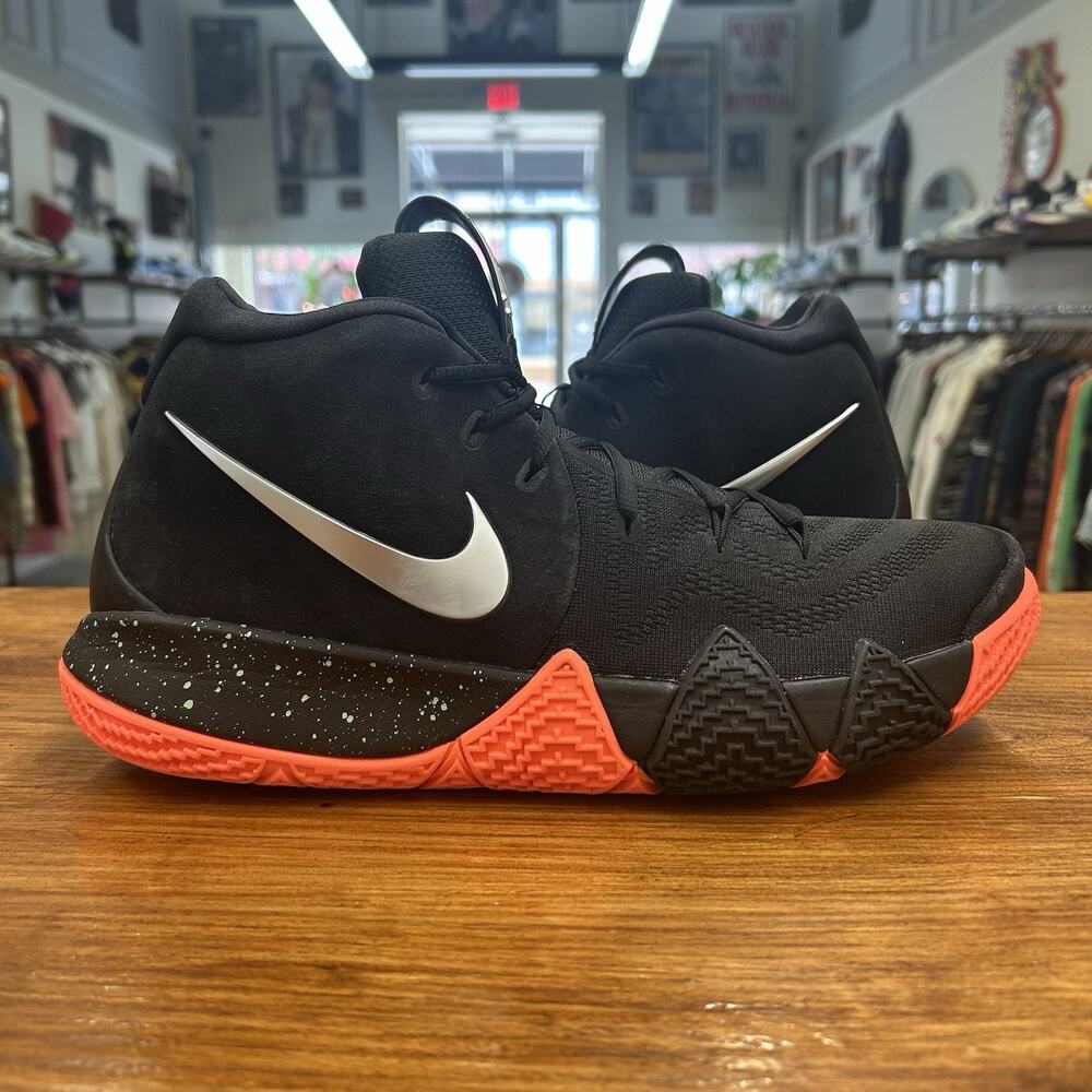 Size 12 - Nike Kyrie 4 Silver Orange Worn Once No Box